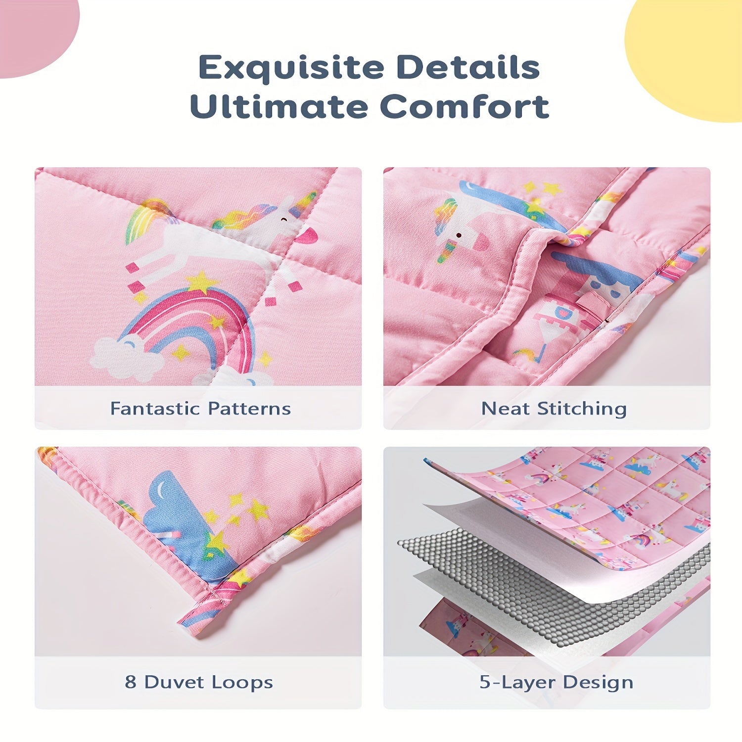 1pc Weighted Blanket Quilt, Cartoon Print Small Weighted Blanket For Relaxation, Travel, Soft & Calming Sleeping, Filled With Glass Beads And Polyester, Adult Sofa Leg Cover Blanket Lootquake LLC