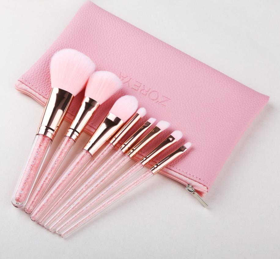 Pink Quicksand Makeup Brush - SJB-DIAMOND ELITES