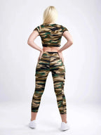 Short-Sleeve Crop Top - SJB-DIAMOND ELITES