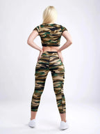 Women's Lightweight Short-Sleeve Crop Top - Workout & Casual - SJB-DIAMOND ELITES
