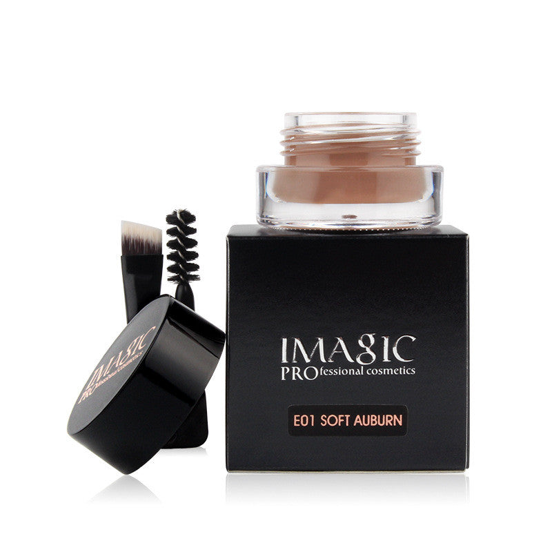 Waterproof And Makeup Free 6-color Eyebrow Cream With Brush Head Pi-Mart