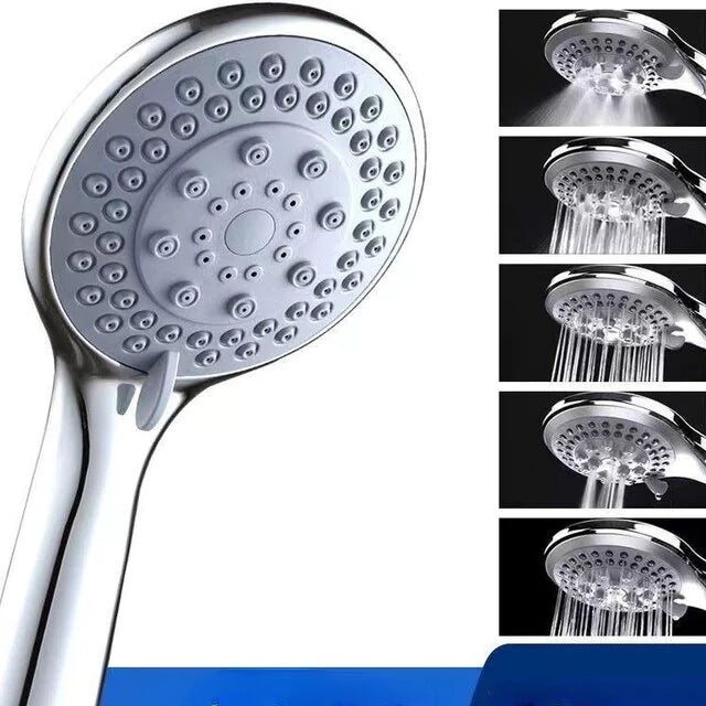 High Pressure Shower Head 5 Settings Handheld Shower Heads Spray With 5 FT Hose Pi-Mart