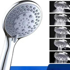 High Pressure Shower Head 5 Settings Handheld Shower Heads Spray With 5 FT Hose Pi-Mart