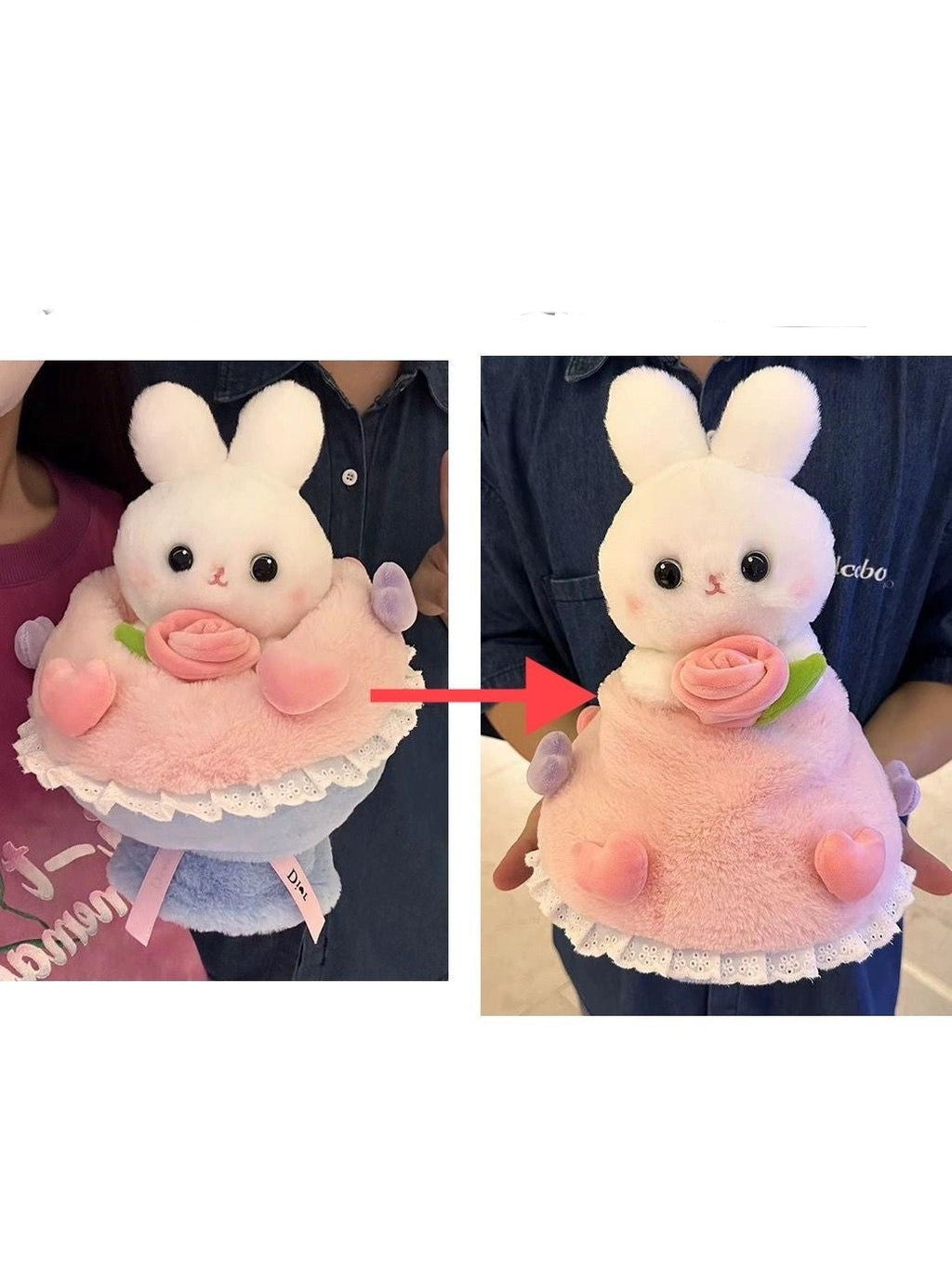 Bouquet Rabbit Cartoon Plush Doll Pi-Mart