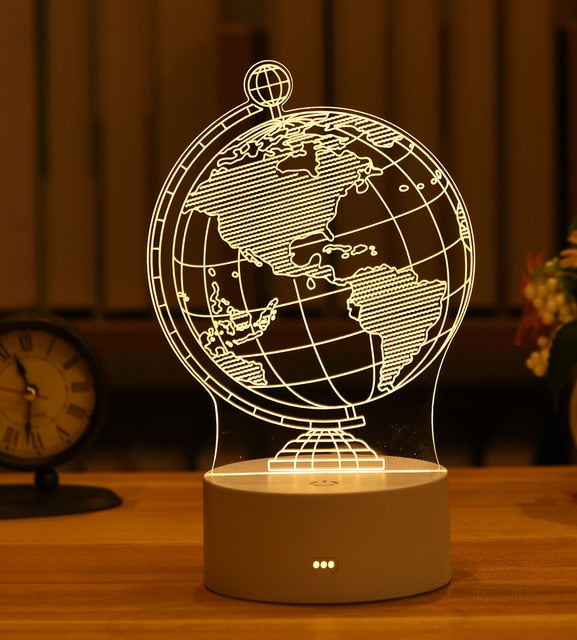 3D Table Night Lamp - SJB-DIAMOND ELITES