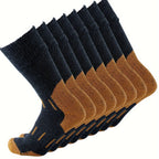 4 Pairs of Premium 79% Merino Wool Athletic Crew Socks for Men - Warm, Breathable, and Moisture-Wicking for Hiking, Running, Climbing - US Sizes 10-13