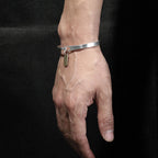 Original Design Pure Handmade Bracelet Plain Silver Simple