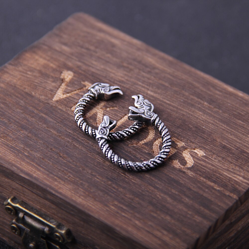Men's Viking Dragon Statement Rings Pi-Mart