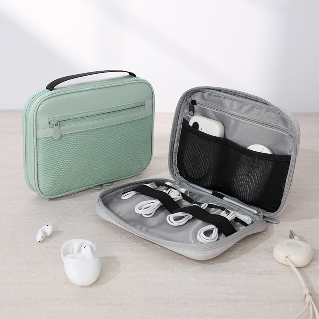 Data Cable Storage Bag, Travel Cable Organizer Pouch, Travel Mouse Mobile Phone Storage Bag, Multipurpose Cosmetics Storage Bag, - SJB-DIAMOND ELITES