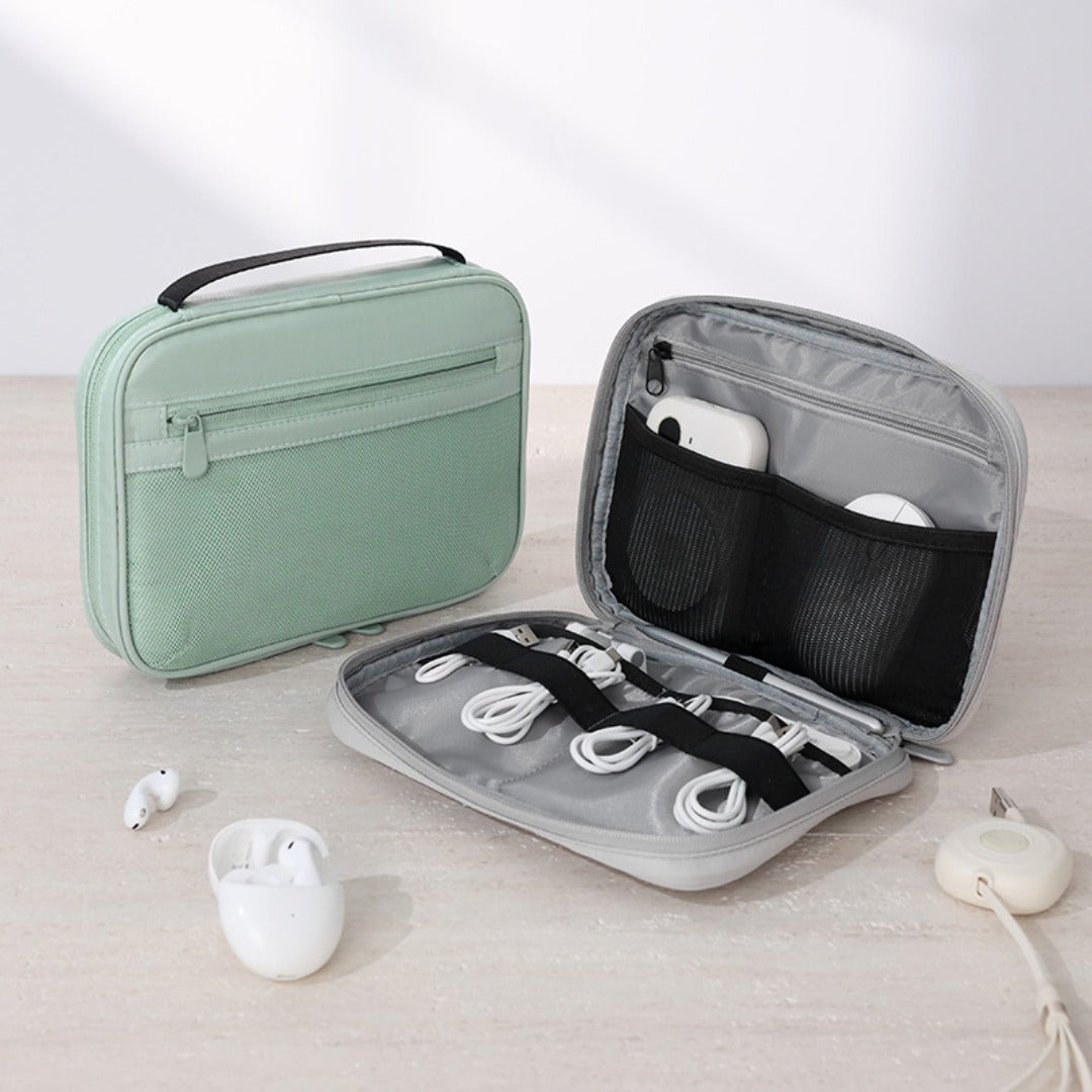 Data Cable Storage Bag, Travel Cable Organizer Pouch, Travel Mouse Mobile Phone Storage Bag, Multipurpose Cosmetics Storage Bag, - SJB-DIAMOND ELITES