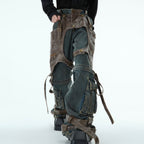 Retro Deconstructed Jeans Men's Detachable Stitching Lootquake LLC