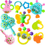 Baby Toys 3-6-12 Months Newborn Rattle 0-1 Year Old Baby Early Childhood Education Toddler Rattle Teether Pi-Mart