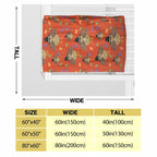 1pc Thanksgiving Turkey Print Flannel Blanket, Soft Warm Throw Blanket Nap Blanket For Couch Sofa Office Bed Camping Travel, Multi-purpose Gift Blanket For All Season Lootquake LLC