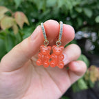Cute Acrylic Gummy Bear Dangle Earrings Pi-Mart