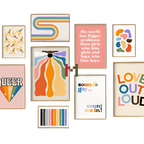 Abstract Pride Art Canvas Print Wall Decor LGBT Home Art Pi-Mart