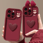 Wine Red Love Girl Phone Case Pi-Mart