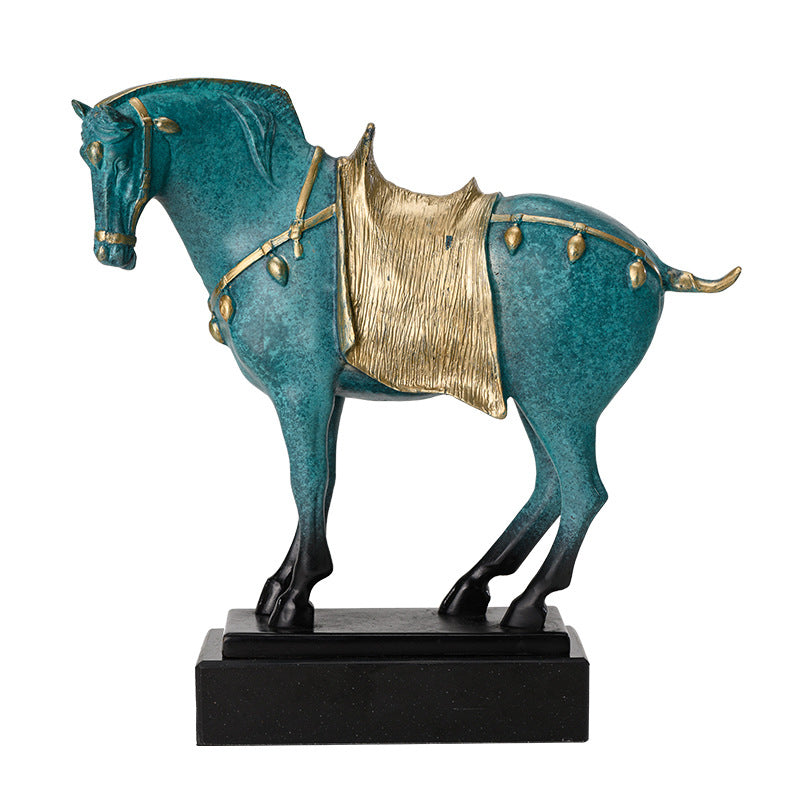 Pure Copper Horse Decoration Sancai Lootquake LLC
