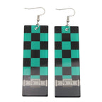 Acrylic Tanjiro Earrings Pi-Mart