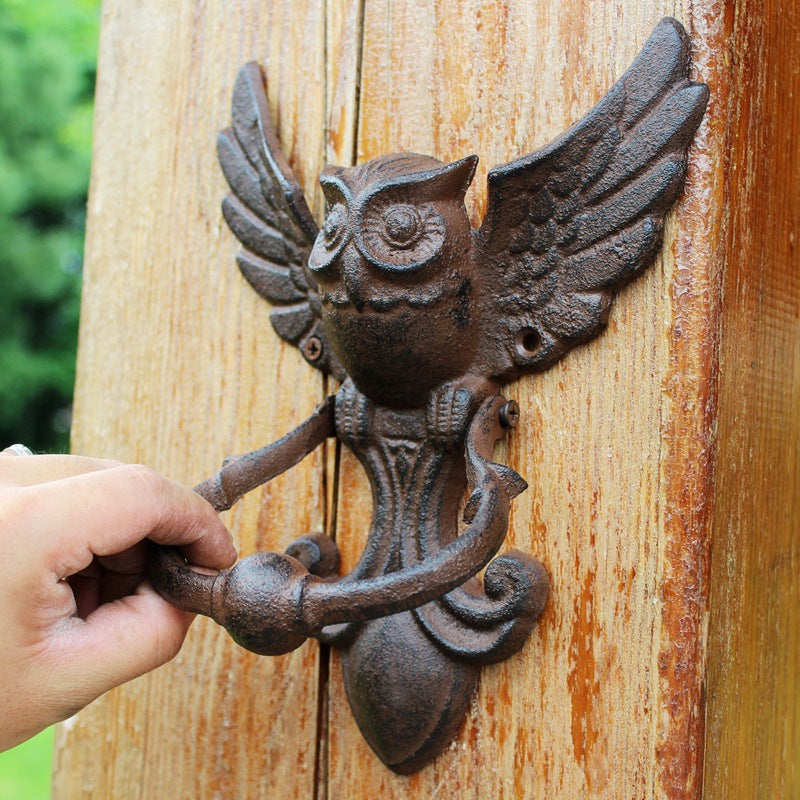 Antique Cast Iron Owl Door Handle Pi-Mart