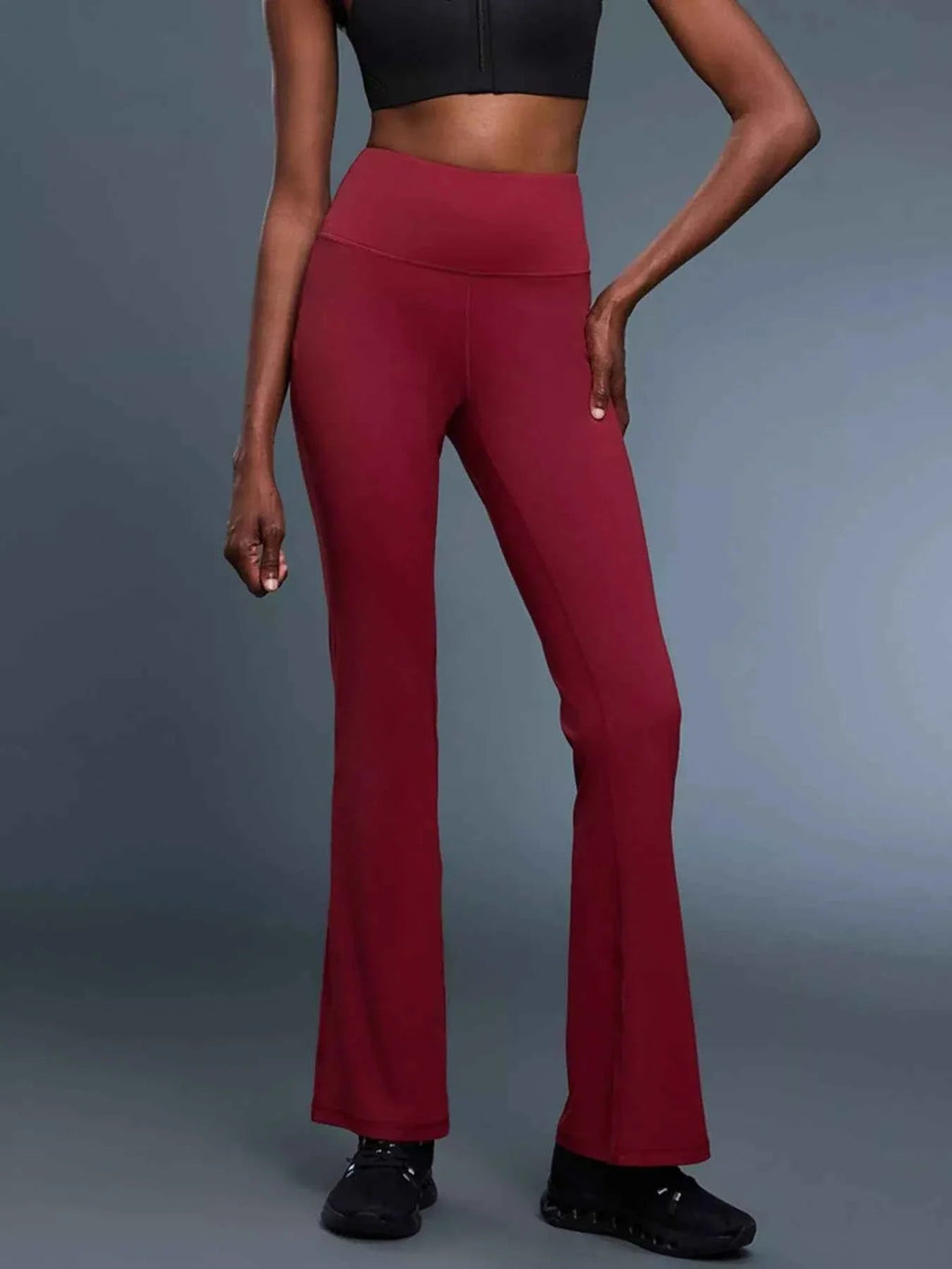 High-Waisted Flare Active Pants THRIXINE
