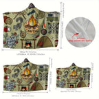 1pc Camping Hooded Blanket Thick Nap Wearable Blanket Magic Blanket Hooded Cape Cozy Warm Soft Blanket For Sofa Office Bed And Travelling Lootquake LLC