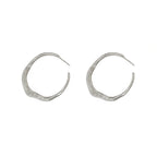 European And American Circle Women's Gold Advanced Earrings Fashion