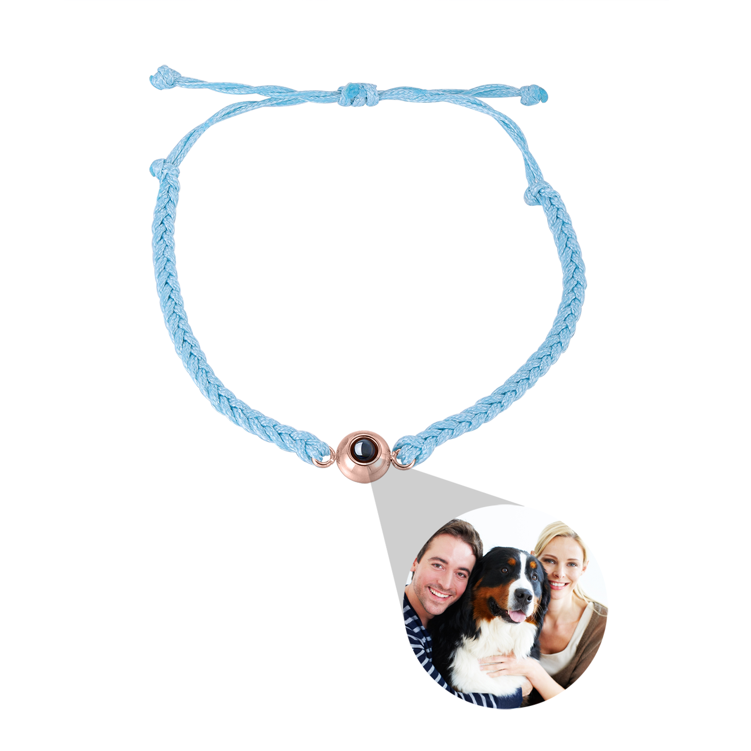 Creative Customized Color Photo Projection Bracelet Hand Woven Lovers Personality Jewelry For Men And Women Valentine's Day Gift Pi-Mart
