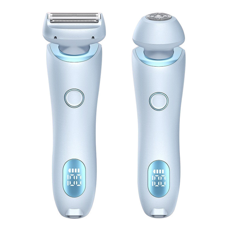 2 In 1 Hair Removal Epilator USB Rechargeable Trimmer Women Body Razor Face Leg Armpit Bikini Hand Pubic Shaver Hair Remover Pi-Mart