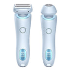 2 In 1 Hair Removal Epilator USB Rechargeable Trimmer Women Body Razor Face Leg Armpit Bikini Hand Pubic Shaver Hair Remover Pi-Mart