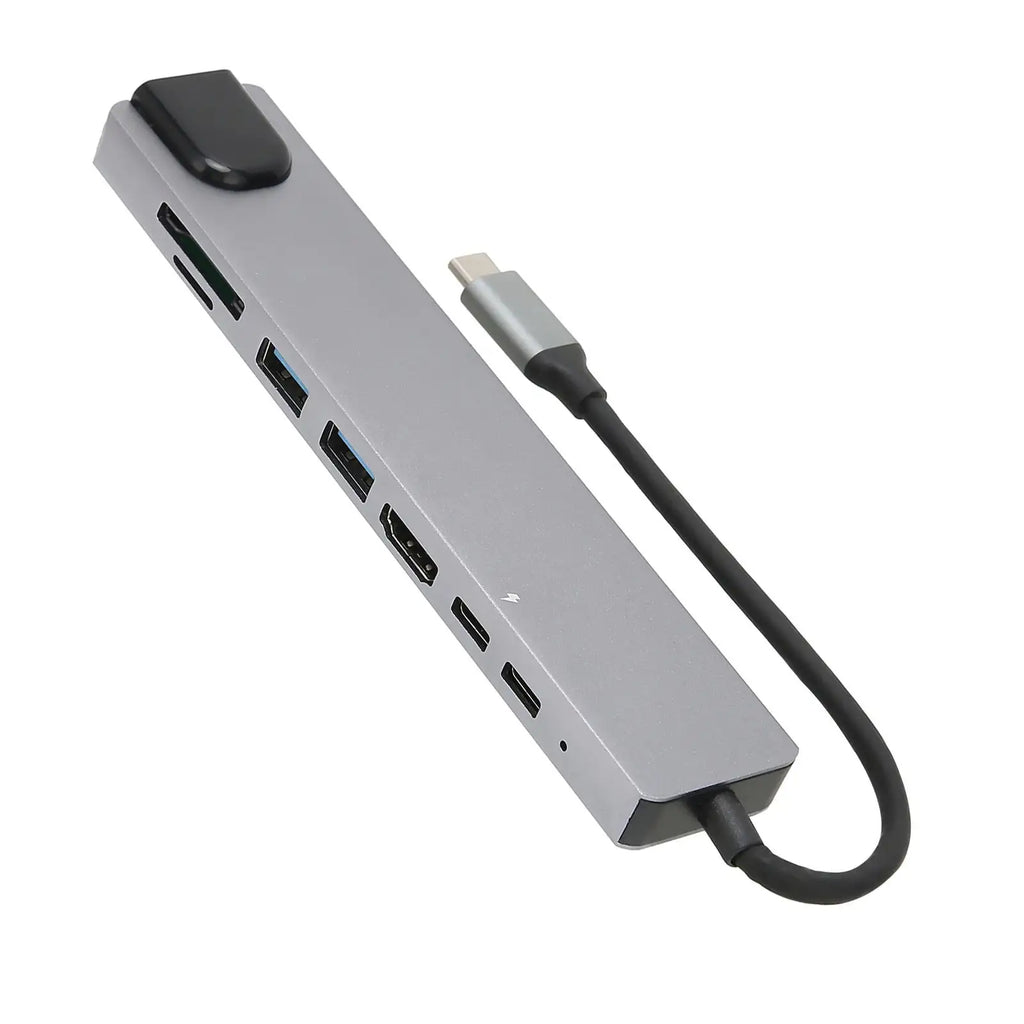 Docking Hub 8 in 1 Type‑C to High‑Definition Multimedia Interface USB PD Expansion Dock for Transfer Data - SJB-DIAMOND ELITES