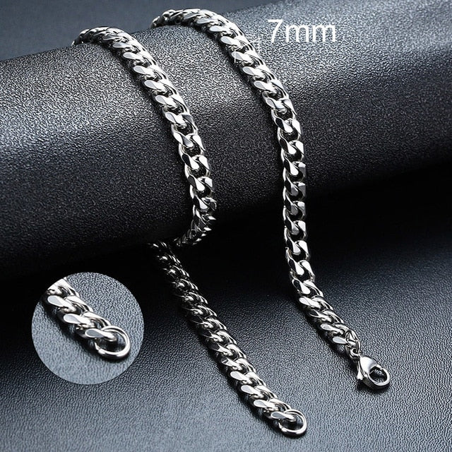 Twisted Rope Figaro Necklaces Pi-Mart