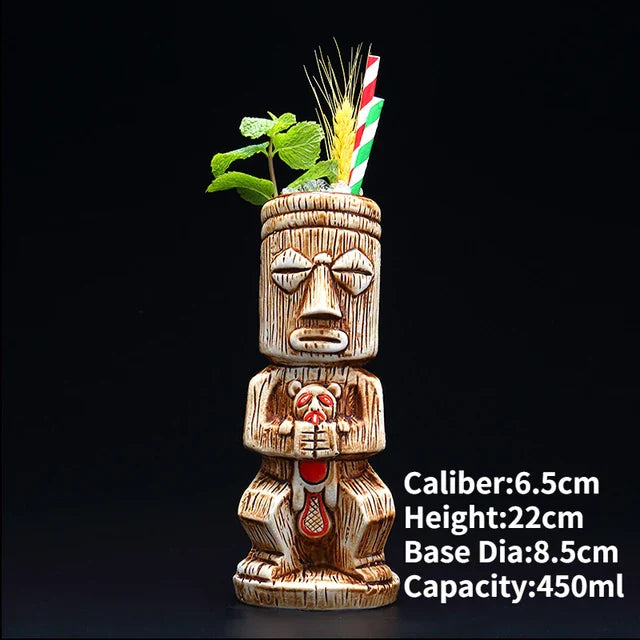 Hawaii Ceramic Tiki Mugs Pi-Mart