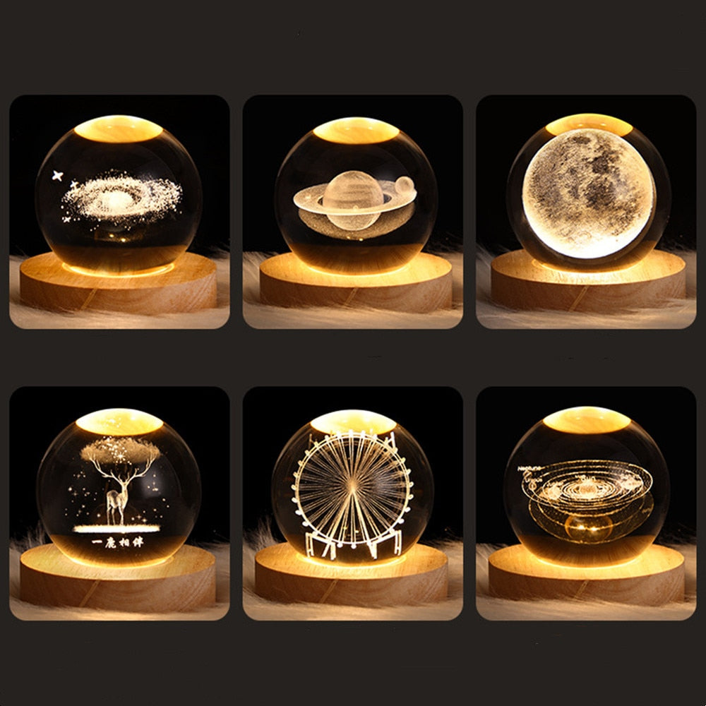 3D Laser Engraved Balls Lamp - SJB-DIAMOND ELITES