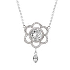 S925 Silver Fashion Design Inlaid Zirconium Diamond Necklace For Women Pi-Mart