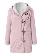 Full Size Pocketed Long Sleeve Hooded Toggle Jacket – Stylish & Functional Outerwear for Women Stevvex