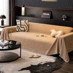 1pc Luxurious Waterproof Sofa Cover with Tassels - Durable, Washable, and Universal Furniture Protector for Living Room Home Decor - Stylish Couch Slipcover and Throw Blanket Alternative