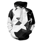 Men's And Women's Fashion Versatile Print Hooded Sweatshirt Pi-Mart