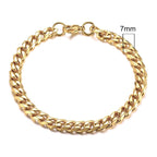 Vnox Men's Chunky Curb Chain Bracelet Pi-Mart