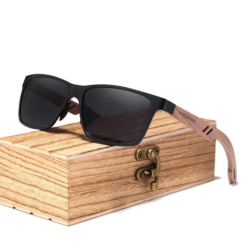 Luxury  Bamboo Wood Design Polarized Elegant High Quality Men Sunglasses Mirror Lens Handmade Fashion UV400 Eyewear Accessories - SJB-DIAMOND ELITES