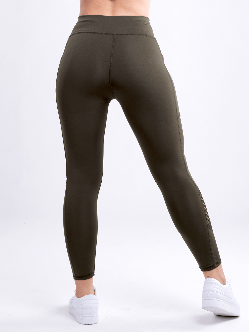 JupiterGear High-Waisted Pilates Leggings with Side Pockets & Mesh Pan - SJB-DIAMOND ELITES