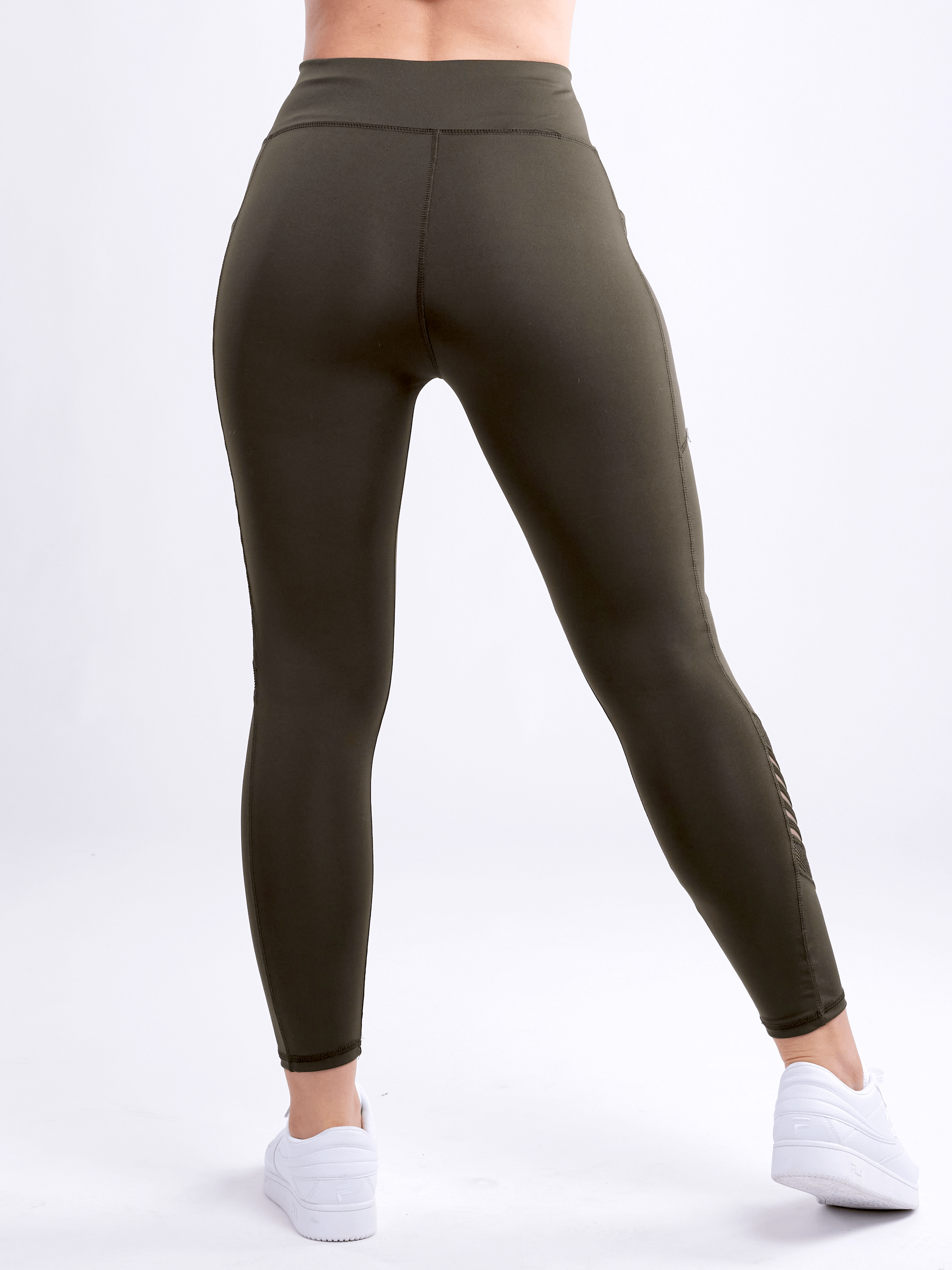 JupiterGear High-Waisted Pilates Leggings with Side Pockets & Mesh Pan - SJB-DIAMOND ELITES