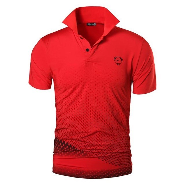 Men's Sports T-shirt Polo Shirt Short Sleeve Red Shirt Golf Tennis Pi-Mart