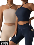 2 Pieces Sports Bra Athletic Running Sports Bra - SJB-DIAMOND ELITES