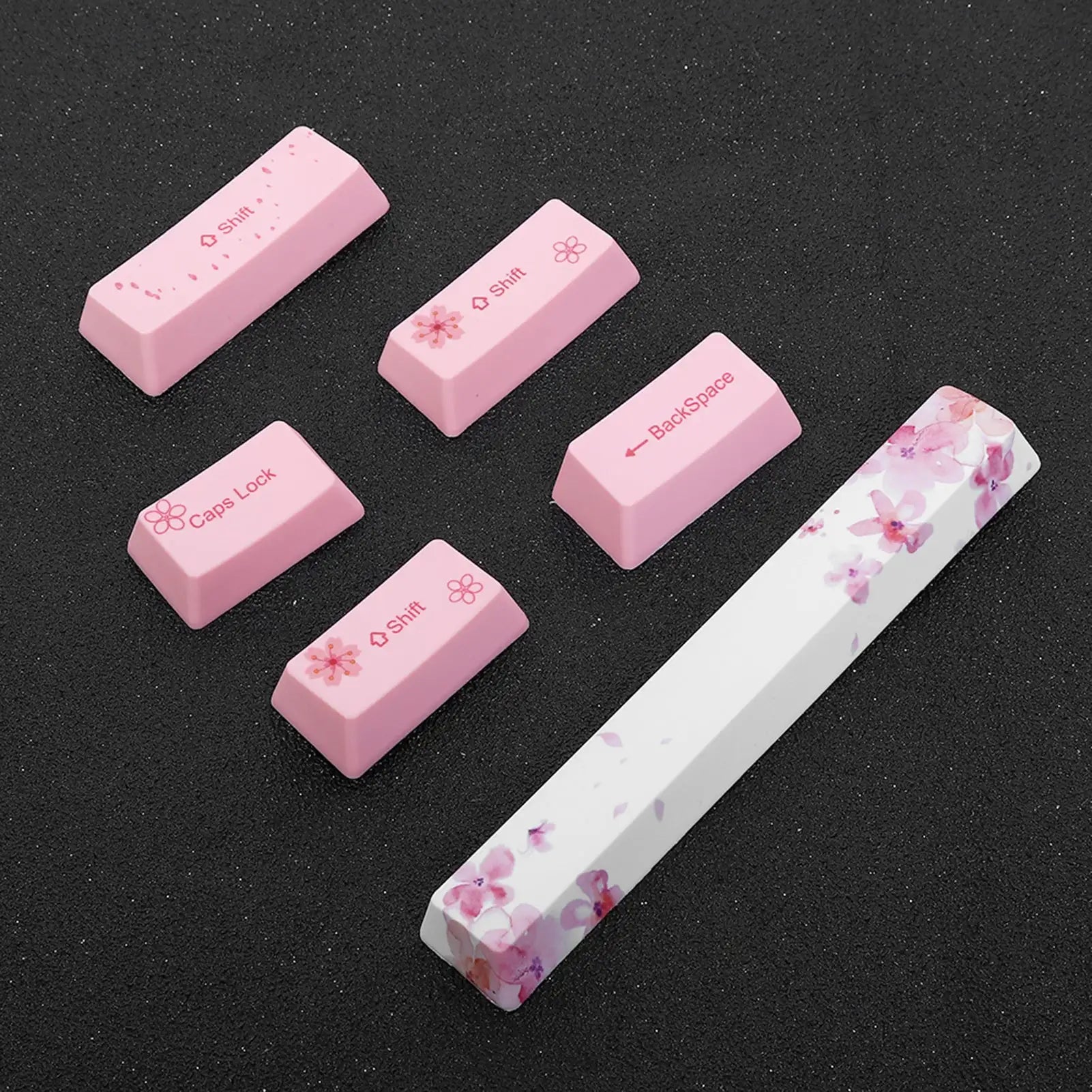 PBT Mechanical Keycaps with Cherry Blossom Design - SJB-DIAMOND ELITES