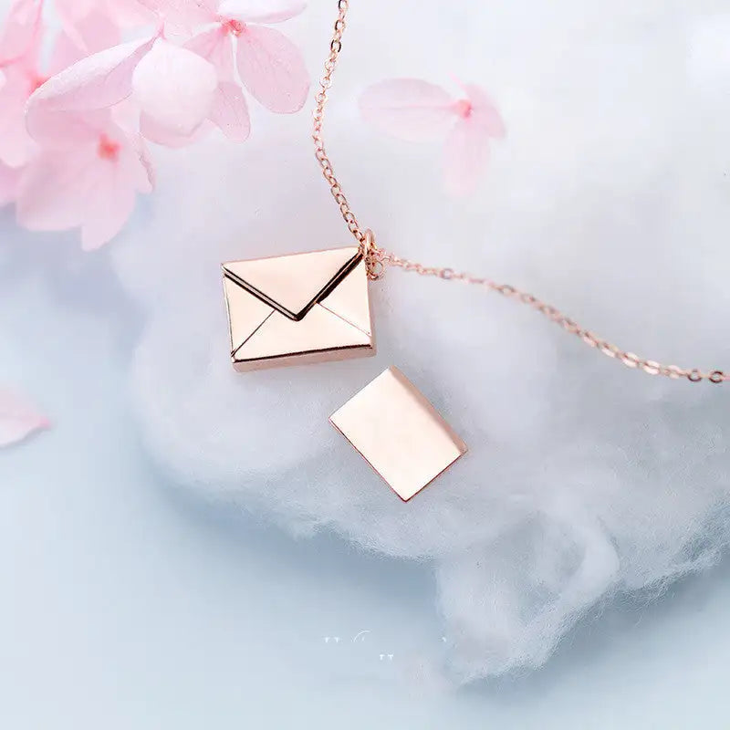 Fashion Jewelry Envelop Necklace Women Lover Letter Pendant Best Gifts For Girlfriend Lootquake LLC