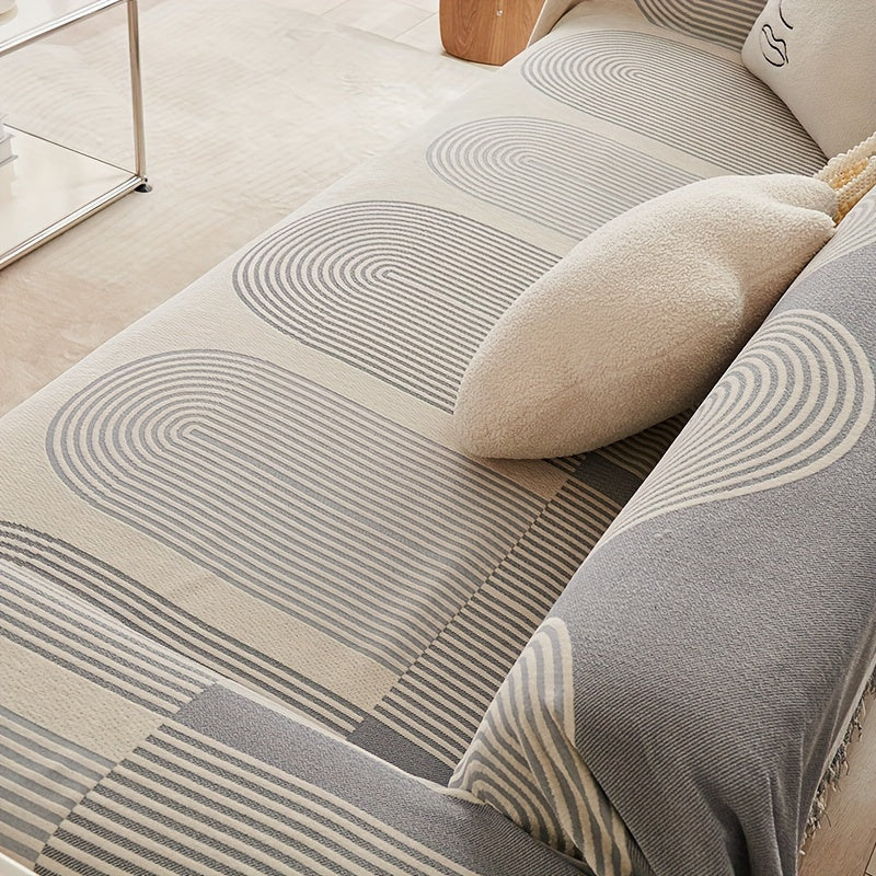 1pc Chenille Integrated Sofa Cover Blanket Bohemian Household Bedroom Living Room Sofa Decorative Throw Blanket Couch Cover Blanket, Shenyl, Integrated, Bohemian, Blanket Lootquake LLC