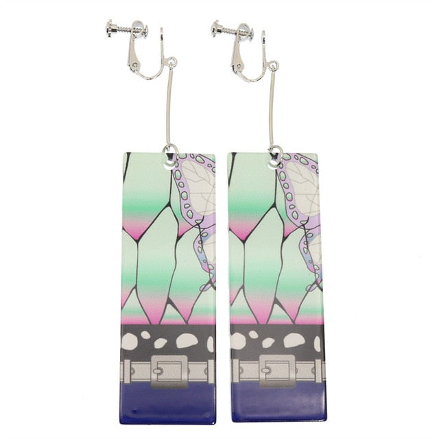 Acrylic Tanjiro Earrings Pi-Mart