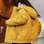 Winter Korean Version Of The Trend Coat Short Handsome Workwear Cotton Clothes Pi-Mart