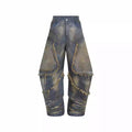 American-style Distressed Machete Jeans Lootquake LLC