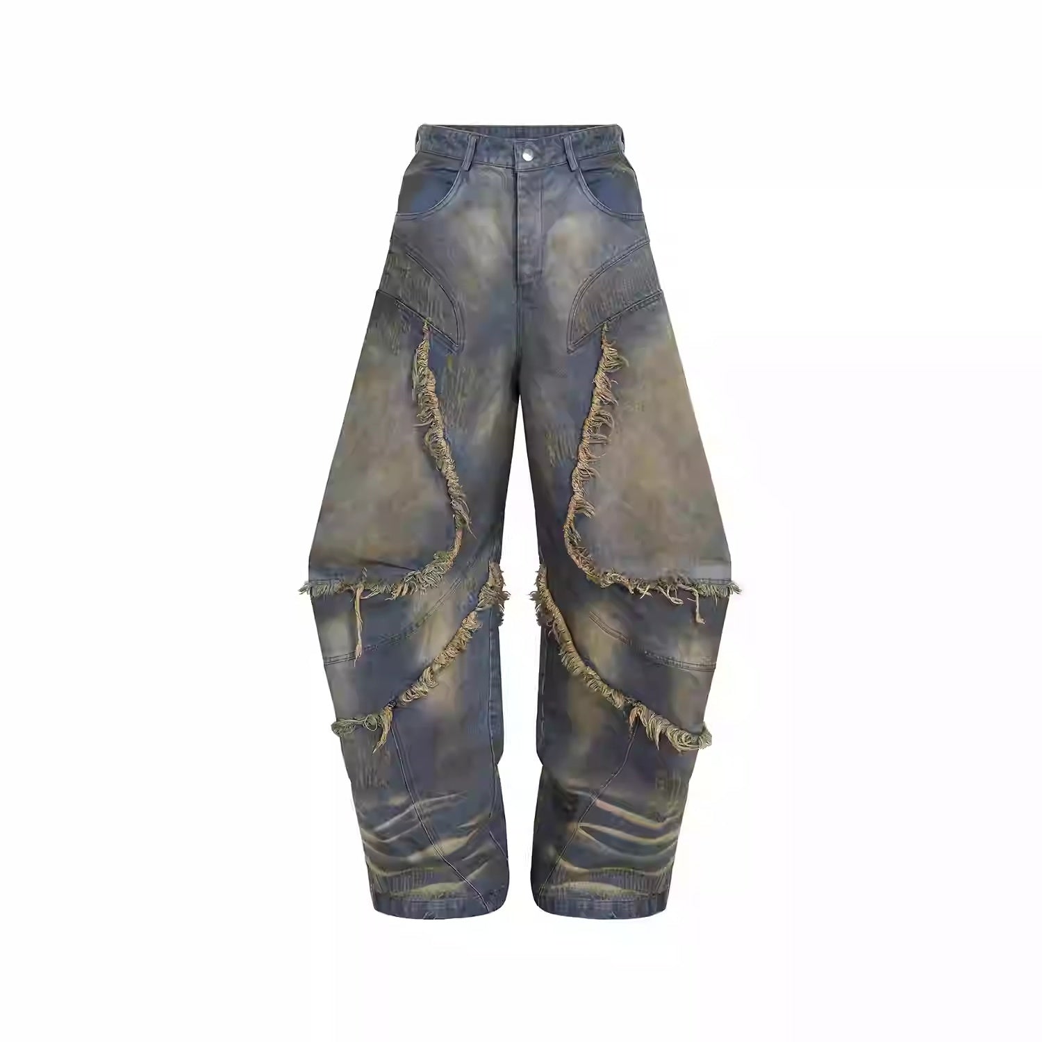 American-style Distressed Machete Jeans Lootquake LLC